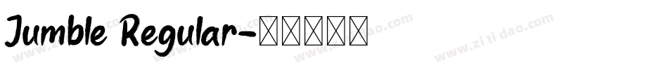 Jumble Regular字体转换